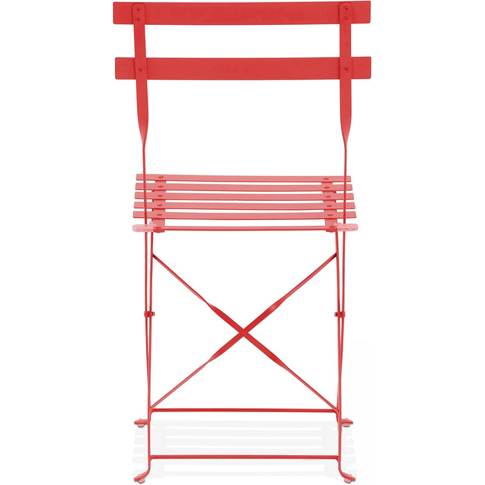 Розкладні стільці Oviala, сталеві, червоні, 2 шт.