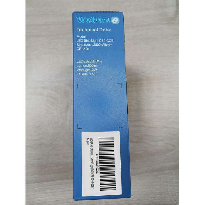 Світлодіодна стрічка WOBANE COB Тепла біла 2м 640 світлодіодів, супер яскрава світлодіодна стрічка з блоком живлення, світлодіодна світлодіодна стрічка 12 В під шафою, гнучка світлодіодна стрічка для кухні, спальні, письмового столу, верстака, телевізора,
