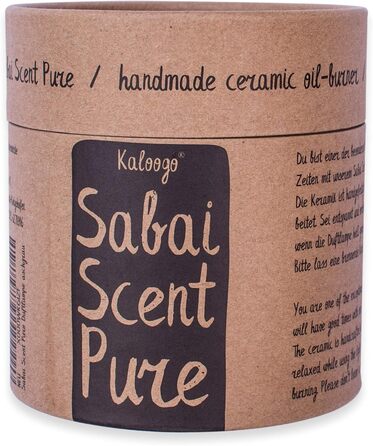 Ароматична лампа Kaloogo Sabai Scent Pure керамічна для ефірних олій - мінімалістичне ароматичне світло - ідеальна тепловіддача - високоякісна ароматична лампа для чаю - для ароматичного воску та ароматичної олії (підводний ефект)