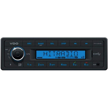 Автомобільна радіостанція VDO 12 вольт Bluetooth, тюнер RDS, MP3, WMA, USB, 12 В TR712UB-BU