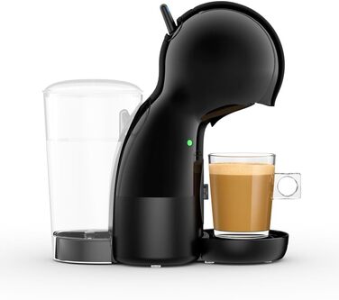 Кавоварка для еспресо та інших напоїв NESCAF Dolce Gusto Piccolo XS KP1A, ручна, 0,8 л, білий/чорний чорний, кнопка чорна одинарна