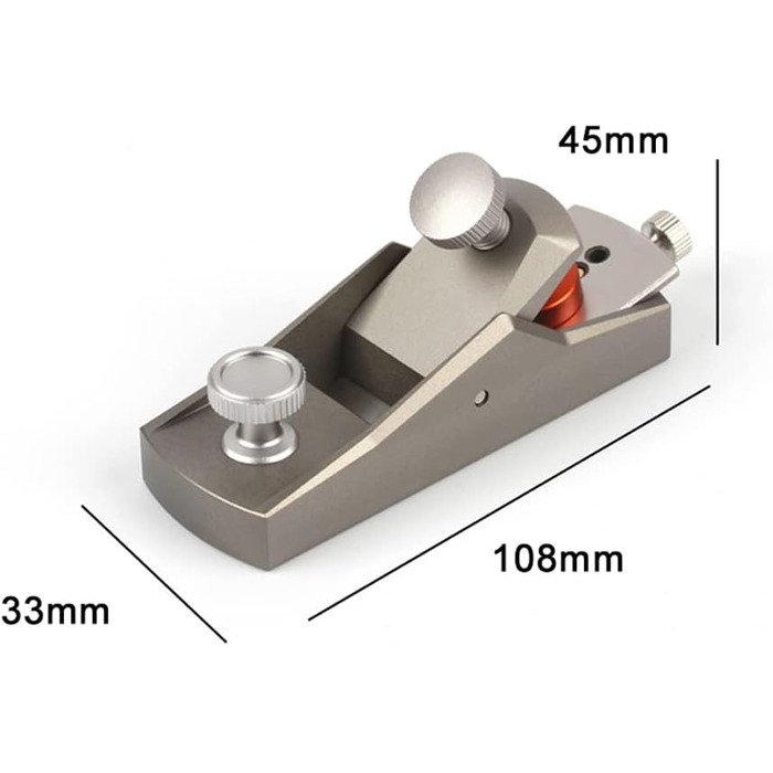 Деревообробний рубанок Міні ручний рубанок Магнієвий інструмент для обрізки деревини DIY столярні інструменти Рубанок срібло