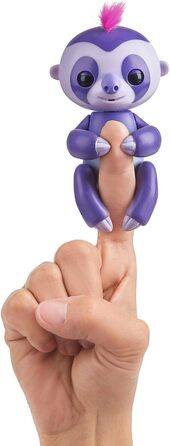 Інтерактивна іграшка Fingerlings лінивець фіолетовий Мардж 3752, реагує на звуки, рухи та дотики