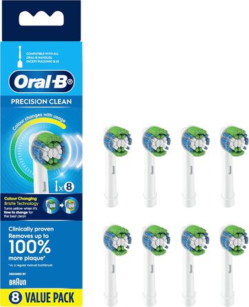 Щітки Braun Oral-B Precision Clean 8 (для всіх обертових зубних щіток фірми Oral-B)