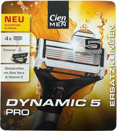 Змінні леза Cien Men 8 для системи гоління DYNAMIC 5 PRO (СТАРА МОДЕЛЬ) 5-Blade (2 x 4 шт. и) Alverde Naturkosmetik Body Lotion PAMPERING Moisturizer з вишневим цвітом і рисовим молоком (250 мл)