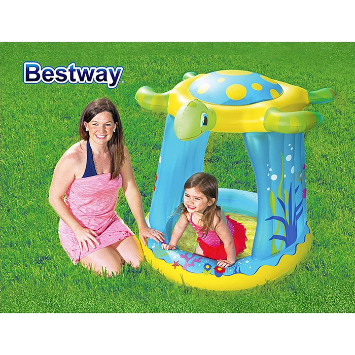 Дитячий басейн Bestway, черепаха, 109 x 96 x 104 см, з люком