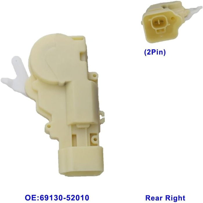 Привод двигуна центрального замка Дверний замок Передній Задній Правий Лівий для Toyota Для Echo Для Scion Для XB 2000-2006 6911052010 6912052030 69120-52030 Приводи дверного замка автомобіля (колір ) (Задній правий)