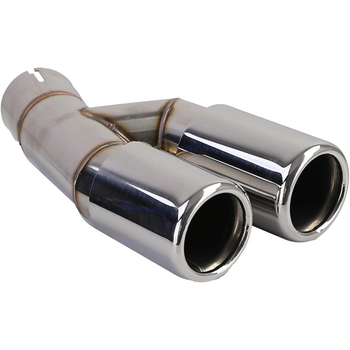 Задній дифузор Gloss Вихлопна труба Double Tube Chrome підходить для BMW F30 F31 316 318 320