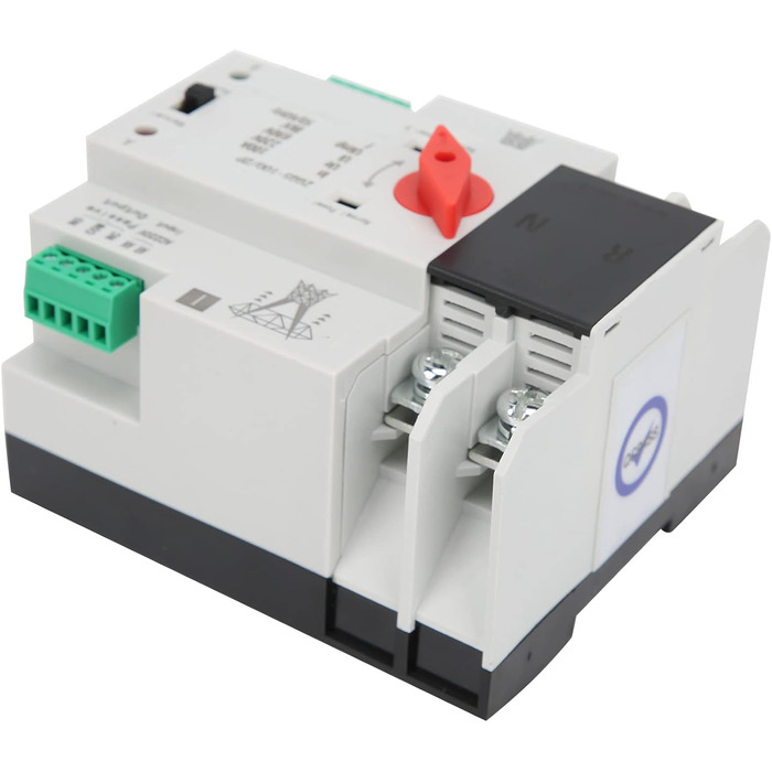 Автоматичний перемикач 2P 220 В 100 A ATS PC DIN Rail Домашній перемикач Аварійний перемикач передачі електроенергії для муніципальної енергетики, генератор, ZGQ5-100/2P, 2P