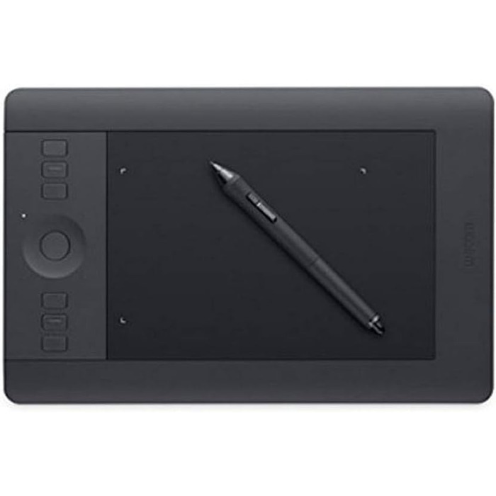 Графічний планшет Waco Intuos Pro Pen Size Graphics Tablet (в т.ч. стилус Pro Pen 2 з різними наконечниками, підходить для Windows і Apple), чорний (S, 1-го покоління)