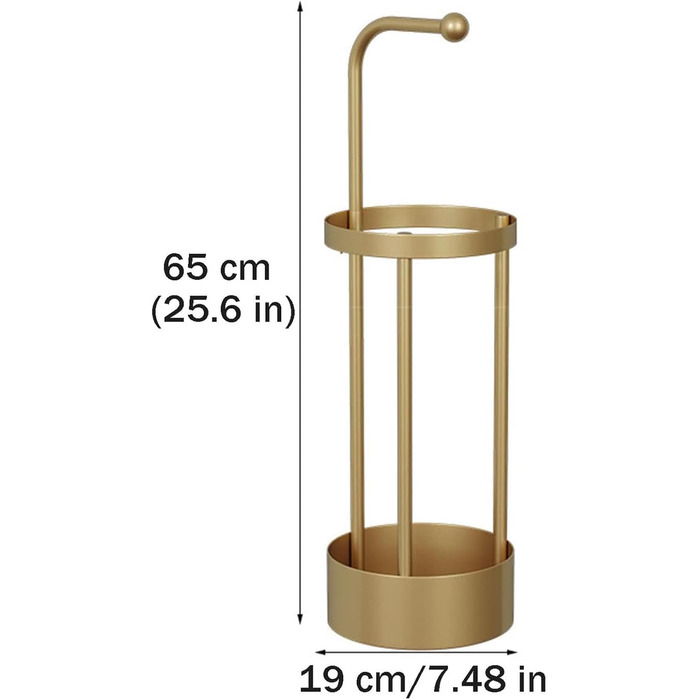 Сталева підставка для парасольок RVUEM, полиця для зберігання побутових парасольок, органайзер для входу, металевий тримач для парасольки, золотий тримач для парасольки/тростини/палиці для ходьби