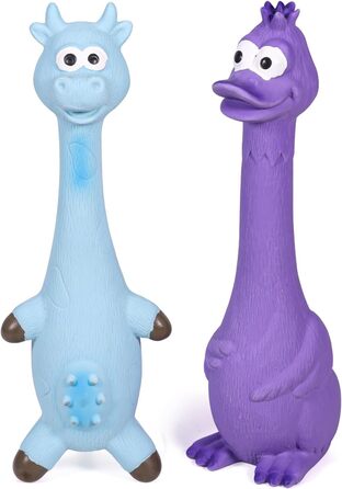 Упаковки Squeak Latex Toys з інтерактивним пищалом, Squeak Rubber Duck Chicken для собак середнього розміру, 2