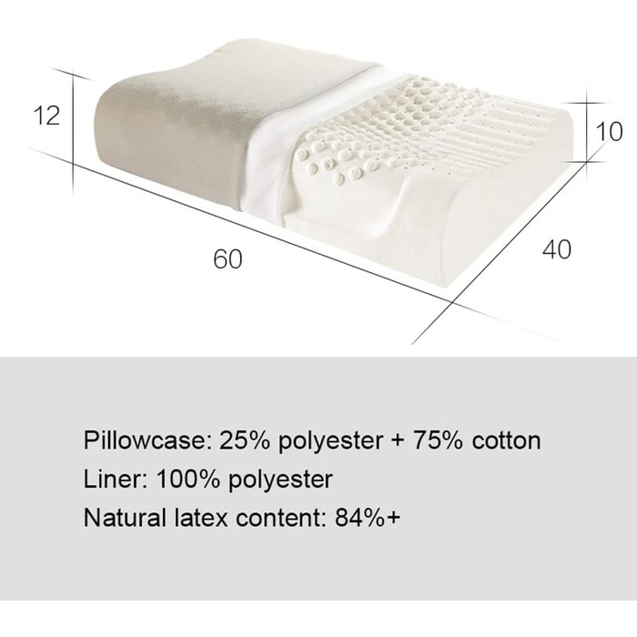 Ортопедична подушка Pingfen Латексна масажна подушка для сну Подушка для полегшення болю в шийному ліжку