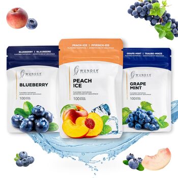 У 3 освіжаючих різновидах FRUIT CRUSH PACK - Зубочистки зі смаком - Жувальна гумка без пластику - Відмова від куріння - Свіжий подих з ароматизованими зубочистками - Без цукру