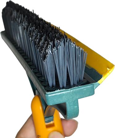 Щітка для підлоги Syiyunran Щітка для підлоги Water Squeegee Corner Upgrade Brush - щітка 2-в-1 ABS/гумова мітла, використовується як щітка для миття ракеля. V-подібна щетина для кращого очищення кутів