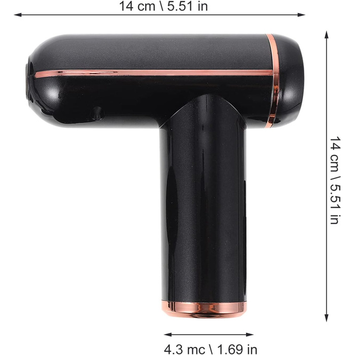 Комплект Фасційний пістолет Електричний масажер Масаж для лікування м'язів USB зарядний пристрій USB Зарядні пристрої Інструмент Масажер для тіла для домашнього фітнесу Масажер глибокий 14X14X4.3CM Чорний, 1