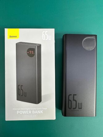 Powerbank Baseus 65W PD QC 4.0, 20000mAh, USB-C вхід/вихід