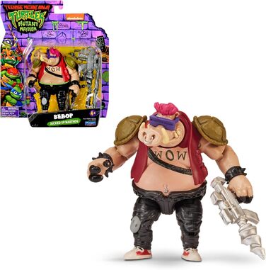 Фігурка Giochi Preziosi Tortugas Ninja Bebop, рухома, 12 см, персонаж Хаос-мутант, деталізована та з аксесуарами, бойова зброя, для хлопчиків та дівчаток від 4 років і старше, знаменита (TU805800)