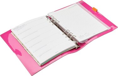 Органайзер для Filofax A5 Domino Patent помаранчеві/рожеві смужки