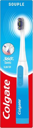 Зубна щітка на батарейках Colgate 360 м&39яка - змінна насадка для щітки - батарейки в комплекті