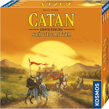 Розширення для Catan - The Game, настільна гра для 3-4 гравців віком від 12 років, грається тільки з базовою грою, Settlers of Catan, 682736 Catan - Cities & Knights