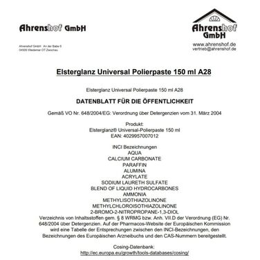 Універсальна полірувальна паста 150 мл - чудова культова продукція DDR - продукція DDR 150 мл (упаковка 1)