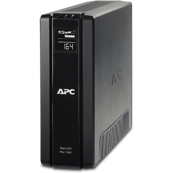 ДБЖ APC Back UPS PRO ДБЖ 1500 ВА потужністю - BR1500G-GR - включно зі страховкою захисту пристрою 150 000 євро (6 виходів Schuko, функція енергозбереження, багатофункціональний дисплей) 1500 ВА Потужність Schuko Виходи Один