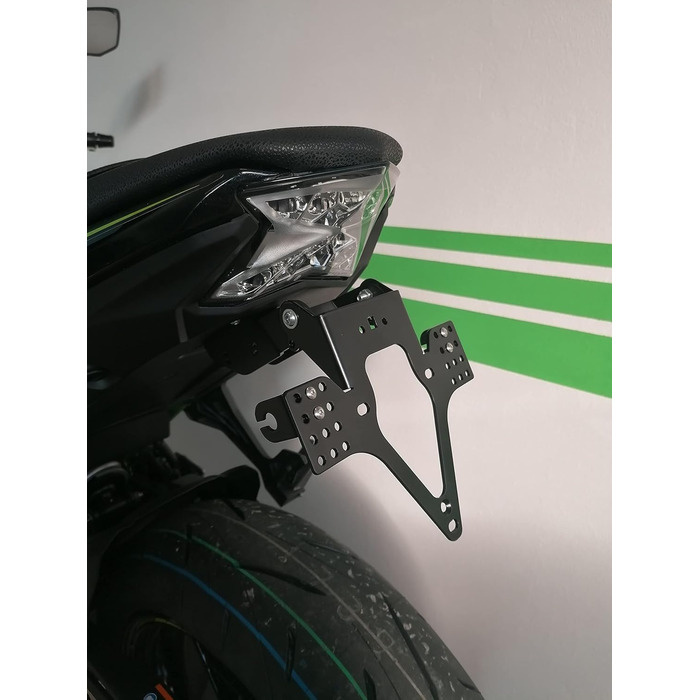 Тримач номерного знака GroFaTec EVO для Kawasaki z650 Ninja 650 Bj 2017-2022 Тримач номерного знака Тримач номерного знака короткого заднього перетворення Prota Targa Z650 kawa