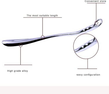 Ріжок для взуття з довгою ручкою, ріжок для взуття, ріг для взуття з титановим сплавом, зручний підйомник взуття, підходить для всіх видів взуття Parent