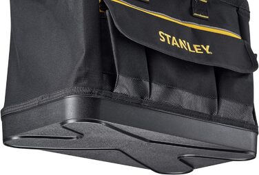 Сумка для інструментів Stanley (44,7 x 27,5 x 23,5 см, міцна пластикова основа, посилені кути, міцний нейлон 600 ден, регульований плечовий ремінь, водонепроникна) 1-96-183 1 Жовтий,чорний