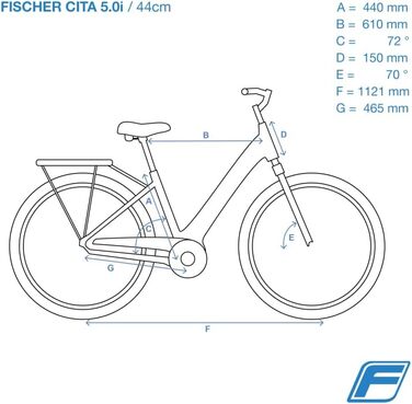 Електричний велосипед CITA 5.0i для чоловіків та жінок, ЧСС 44 см, середній двигун 50 Нм, акумулятор 36 В в рамі, шиферний сірий матовий, 28-дюймовий одинарний