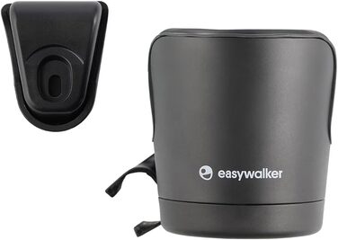 Підстаканник Easywalker, для колясок і баггі Easywalker з унікальною системою аксесуарів, легко кріпиться і знімається, для пляшок для пиття - чорний