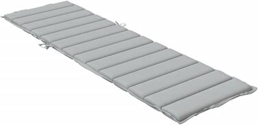 Подушка для шезлонга ZEYUAN Melange Light Grey 200x70x4 см Тканина, Подушка для шезлонга, Подушка для шезлонга, Подушка для шезлонга, Подушка для лавки, Подушка для стільця для високих стільців, Подушки для шезлонгів - 4002520