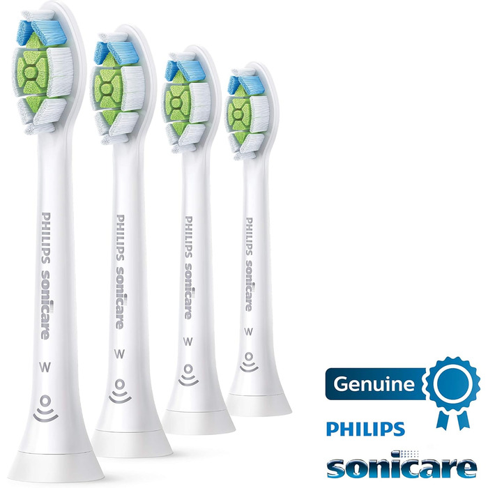 Змінні насадки для щітки Philips Sonicare DiamondClean, HX6064/65, технологія щіткової синхронізації, біла серія 4