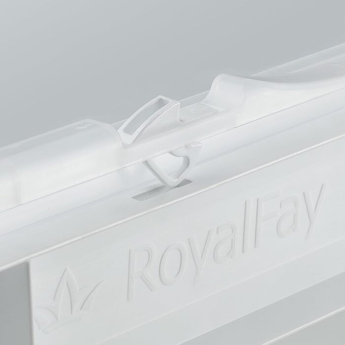 Коробка для піци RoyalFay з дихаючою кришкою для ідеальної циркуляції повітря Зроблено в Німеччині Коробка для розстоювання харчових продуктів 30x40x8.5 см для коробки з тістом для піци (1 коробка та 1 відкидна кришка) 1 коробка 1 кришка