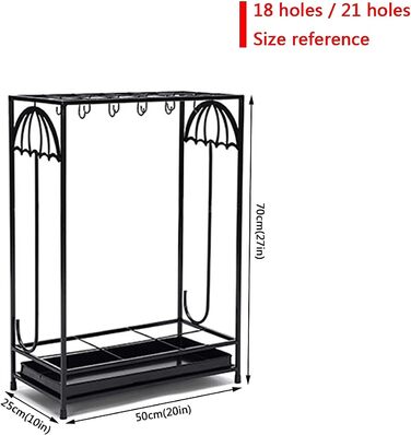 Органайзер для парасольок Cuiynic, підставка для парасольок підставка для тримача парасольки, чорно-біла, окремо стояча металева полиця-органайзер, полиця для зберігання, тримач підставки для парасольки, зберігання 1021 vit 10 hll 8 крокар