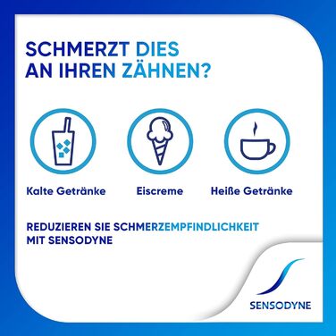 Зубна паста Sensodyne MultiCare ніжна біла, 4 шт. 75 мл, щоденна зубна паста з фтором, для чутливих зубів біла зубна паста з фтором