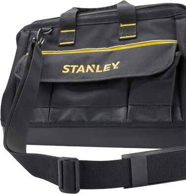 Сумка для інструментів Stanley (44,7 x 27,5 x 23,5 см, міцна пластикова основа, посилені кути, міцний нейлон 600 ден, регульований плечовий ремінь, водонепроникна) 1-96-183 1 Жовтий,чорний