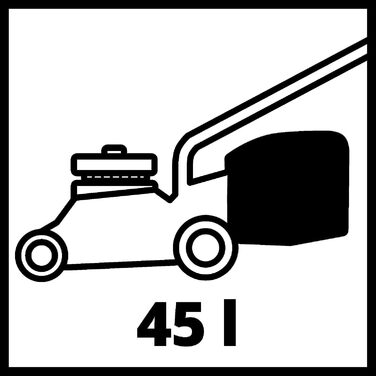 Акумуляторна газонокосарка Einhell GE-CM 36/37 Li-Solo Power X-Change (36 В, ширина зрізу 37 см, до 400 м, травозбірник 45 л, висота зрізу 25-75 мм, без акумулятора) 37 см ширина зрізу без акумулятора та зарядного пристрою