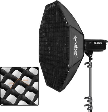 Восьмикутна смуга Softbox Коробка Бджолиний вулик Стільникова сітка Bowens Bracket для фотостудії, 95 95