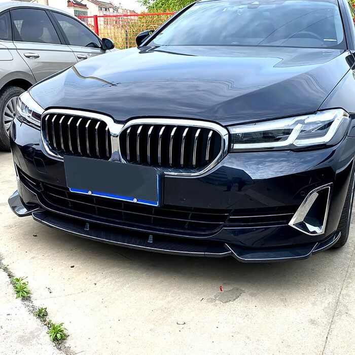 Автомобільний передній губний спойлер для BMW 5 Series G30 G31 520i 525i 530i 2021 2022 2023 Передній бампер Губа Передній спойлер Аксесуари для стилю автомобіля., B-Глянцевий чорний звичайний B-Глянцевий чорний