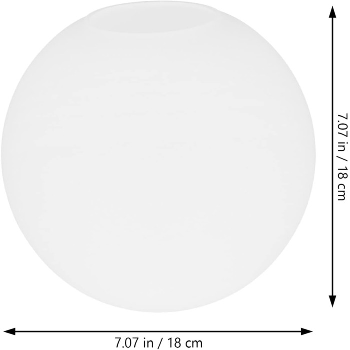 Абажур з матового скла Cabilock для 7-дюймового білого кулькового абажура 5-дюймові кришки ламп зі скандинавського скла Освітлювальний прилад з кульковим абажуром для підвісного світла