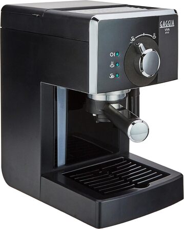 Ручна еспресо-машина Gaggia RI8433/11 Viva Style, для меленої кави та стручків, 15 бар, 1 л, 1025 Вт, кавоварка Black Style