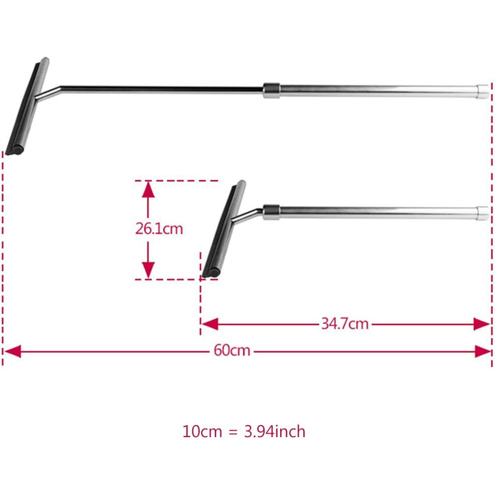Телескопічний душовий ракель Склоочисник для скла Скребок для ванної кімнати Автомобільний знімач душу для душових дверей Подовжена ручка