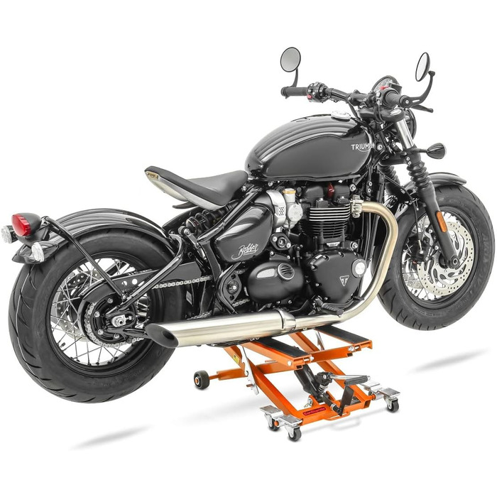 Мотоциклетний підйомник для Triumph Bonneville Bobber/Black/Speedmaster, America Hydraulic XL 500kg Orange