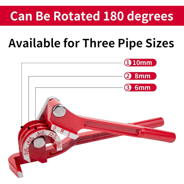 Трубогиб, трубогиб 3 в 1, трубогиб, плоскогубці, трубогиб, трубогиб для мідних труб 180