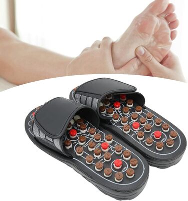 Тапочки для точкового масажу Масажер для ніг Reflexology Сандалі Взуття для масажу ніг для полегшення болю Ручні масажери для ніг для жінок і чоловіків (44-45), аксесуари для ванної кімнати