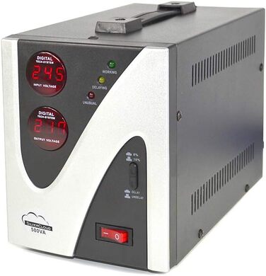 Стабілізатор напруги SilverCloud 1500VA 900W (500 VA / 300 Watt)