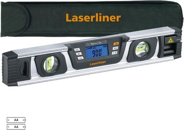 Цифровий електронний нівелір Umarex Laserliner DigiLevel Laser G40 (електронний вимірювальний прилад, цифрове вимірювання нахилу на 360, сигналізація 90/45/0, точність вимірювання 0,5 мм/м)