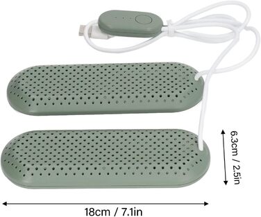 Сушарка для взуття для домашнього господарства, портативна сушарка для взуття, студентський гуртожиток, дорослий, дезодоруюча сушарка для взуття з таймером (OD зелений)